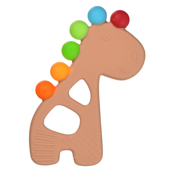 Прорезыватель Uviton силиконовый Rainbow giraffe