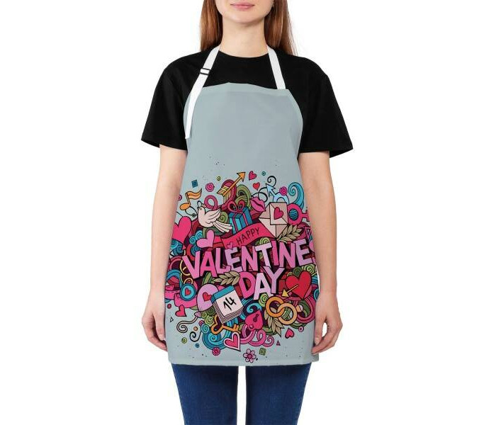  JoyArty Фартук кухонный День Святого Валентина универсальный размер для женщин и мужчин 65x65 см