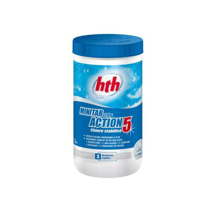 Бассейн HTH Многофункциональные таблетки Minitab Action 5 в 1 1.2 кг