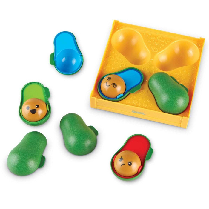 Развивающая игрушка Learning Resources Эмоции с авокадо (9 элементов) развивающая игрушка learning resources непослушные червячки