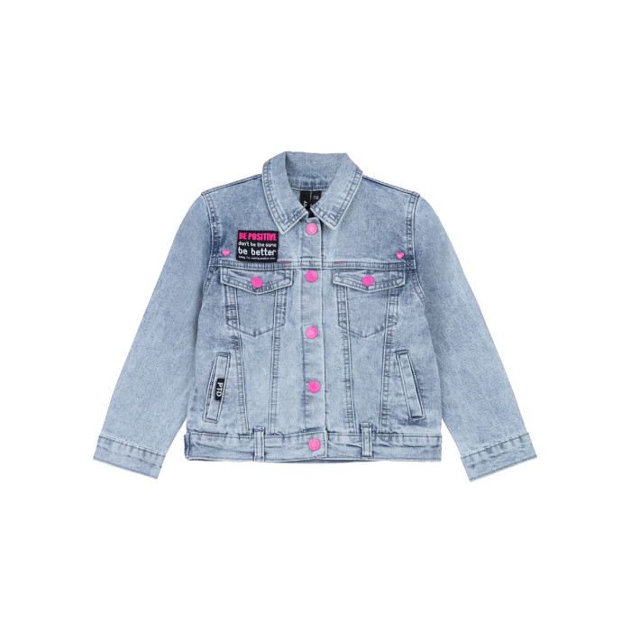 Верхняя одежда Playtoday Куртка джинсовая для девочки Be positive kids girls 12342065 цена и фото