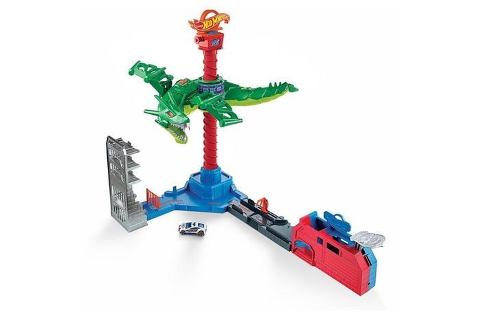 фото Mattel hot wheels сити игровой набор воздушная атака дракона-робота