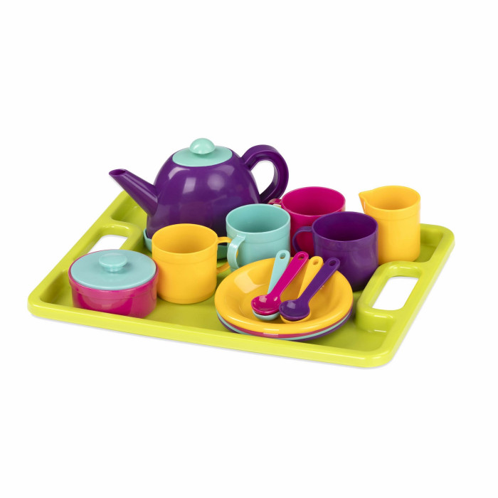 Ролевые игры Battat Набор игрушечной посуды для чаепития на 4 персоны ролевые игры donty tonty игровой набор посуды для чаепития 12 предметов