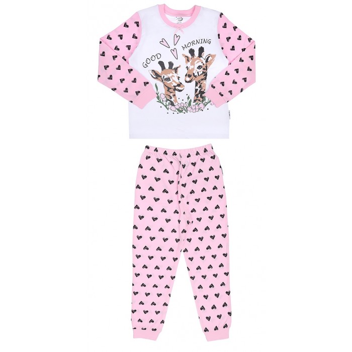 

RuZkids Пижама для девочки Жирафы, Пижама для девочки Жирафы