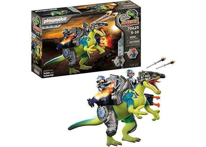 цена Игровые наборы Playmobil Игровой набор Спинозавр Двойная защита