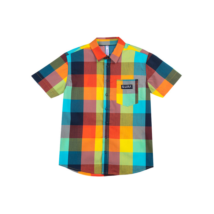 цена Рубашки Playtoday Сорочка текстильная для мальчиков 12211805