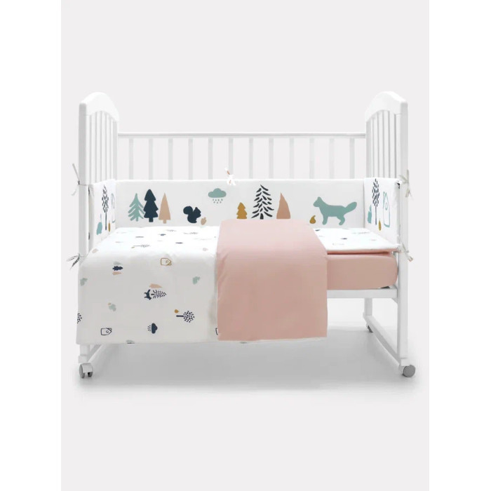 Комплект в кроватку Rant Forest (6 предметов) комплект одежды для новорожденного mowbaby birds yellow 5 82 р 56 5 предметов