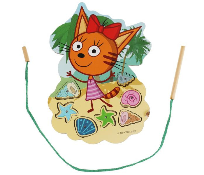 Деревянная игрушка Буратино Рыбалка Три Кота деревянная игрушка буратино рыбалка три кота