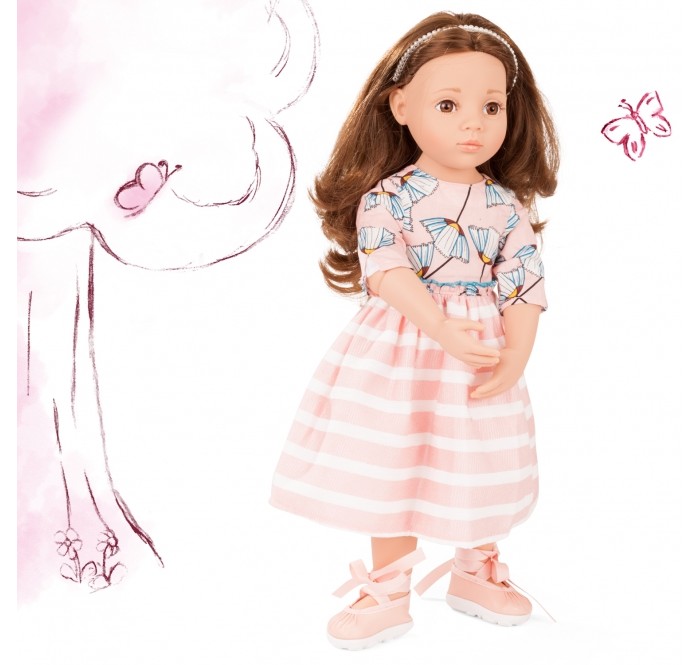 цена Куклы и одежда для кукол Gotz Кукла Софи шатенка в летнем платье 50 см