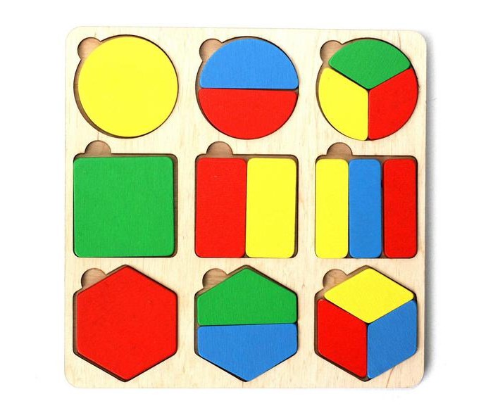 

Деревянная игрушка Десятое королевство Пазлы-вкладыши Фигуры, Пазлы-вкладыши Фигуры