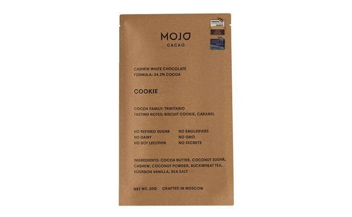  Mojo cacao Шоколад кешью с гречишным чаем Cookie 20 г