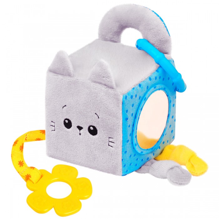 Подвесная игрушка Мякиши кубик Котёнок Кекс подвесная игрушка мякиши спираль олененок бемби