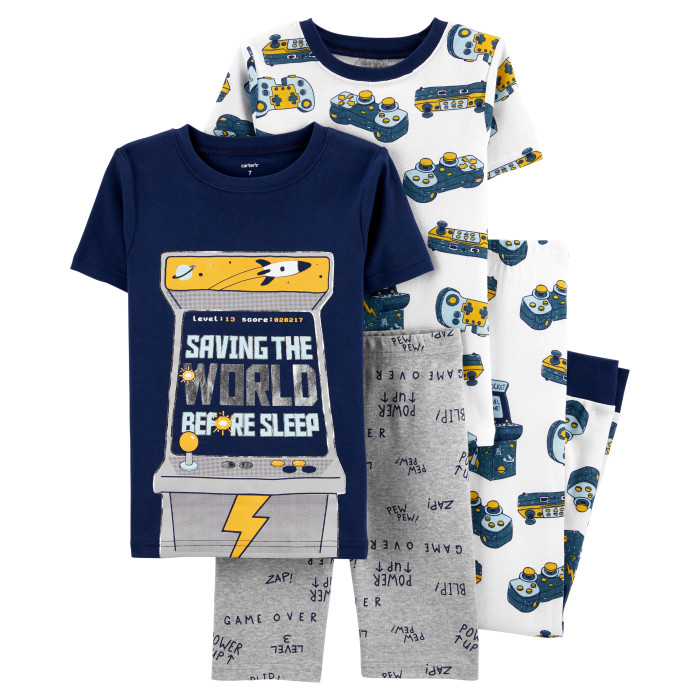 цена Домашняя одежда Carter's Пижама для мальчика (4 предмета)