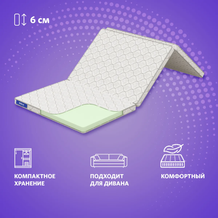 

Матрас Miella Twisted-Ergonomic 200x80x6, Twisted-Ergonomic 200x80x6