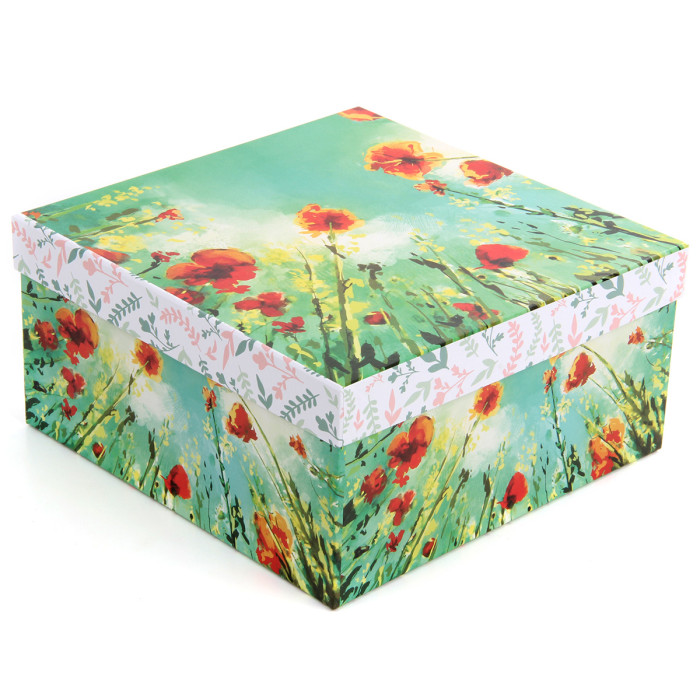 

Veld CO Коробка квадратная Маки 20х20х10 см, Коробка квадратная Маки 20х20х10 см