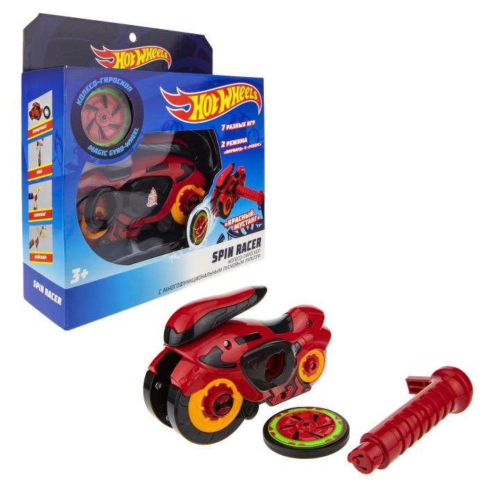 

Hot Wheels Игрушка Spin Racer Красный Мустанг, Игрушка Spin Racer Красный Мустанг