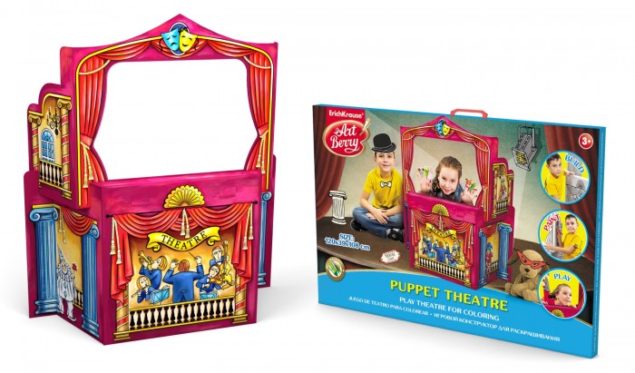 Игровые домики ArtBerry Игровой конструктор для раскрашивания большой Puppet Theatre