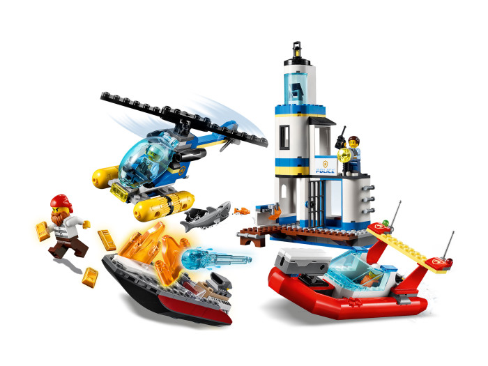 Конструктор Lego City Операция береговой полиции и пожарных (297 деталей)