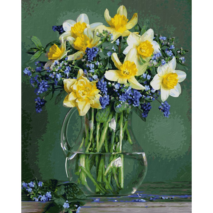 Картины по номерам Schipper Картина по номерам Букет весенних цветов 40х50 см