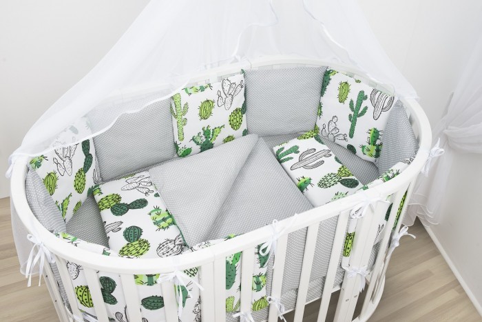Комплект в кроватку AmaroBaby Кактусы (15 предметов) набор супербокс для мам и малышей 15 предметов