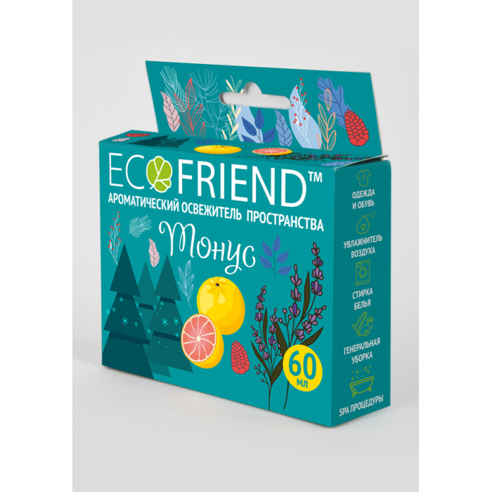  Ecofriend Ароматический освежитель пространства Тонус(Зимний лес 20мл, Грейпфрут 20мл, Лаванда 20мл)