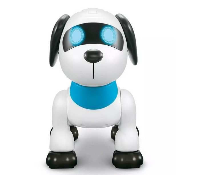 Роботы Crossbot Робот щенок Тоби на ИК-управление собака робот игрушки электронный плюшевый щенок звуковое управление интерактивный тедди лай животное поводок с управлением питомец д