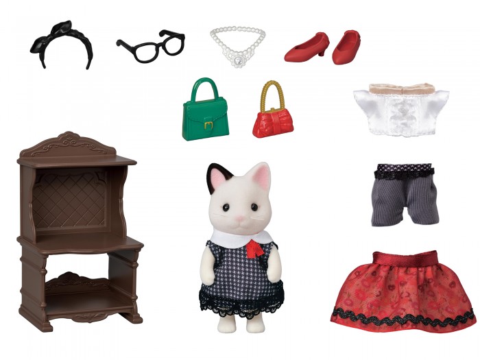 

Sylvanian Families Кошка модница в городе и ее гардероб, Кошка модница в городе и ее гардероб