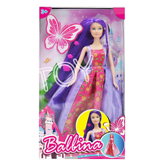 Balbina Кукла Принцесса с яркими волосами 30 см