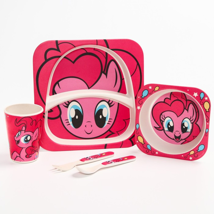 

Hasbro Набор бамбуковой посуды My Little Pony Пинки Пай, Набор бамбуковой посуды My Little Pony Пинки Пай