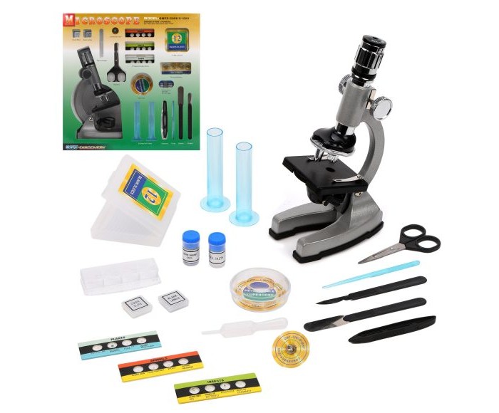Наша Игрушка Набор Юный натуралист микроскоп (47 предметов) лабораторный микроскоп трансформируется 10 вспомогательных предметов
