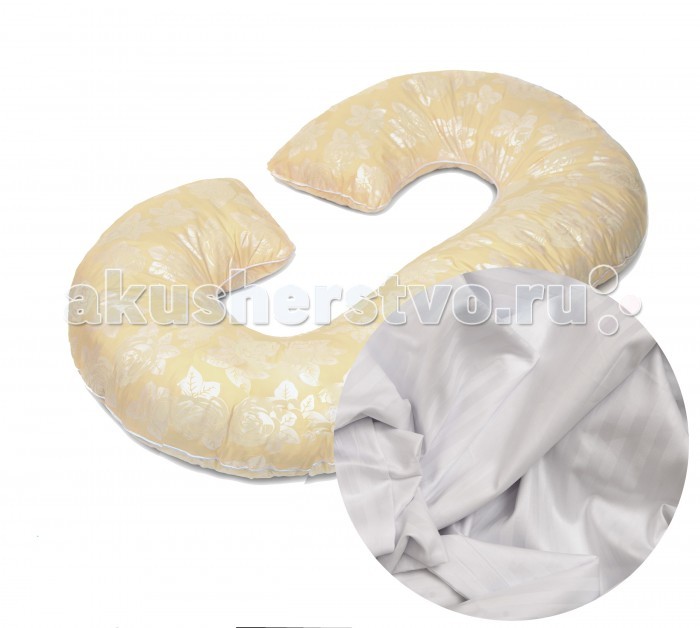 Наволочки БиоСон Наволочка-чехол Рогалик 340х35 (сатин) подушки для беременных биосон подушка для беременных рогалик 340х35