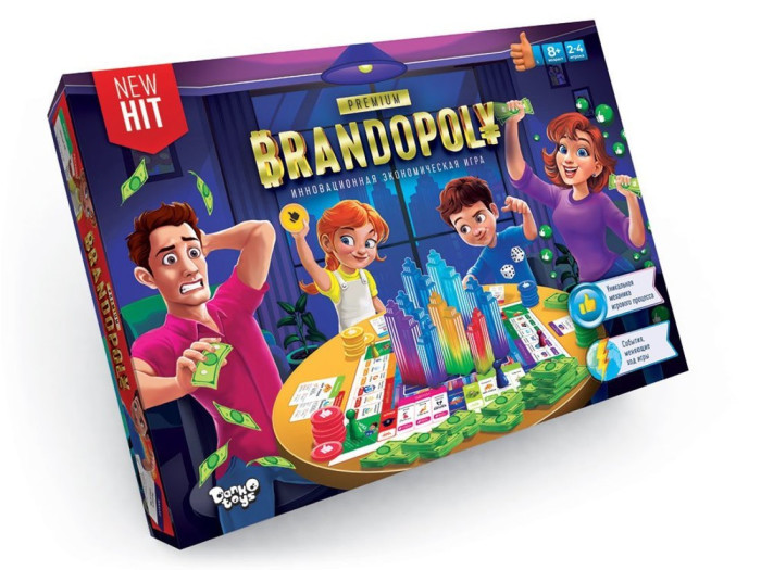 

Danko Toys Настольная игра Brandopoly, Настольная игра Brandopoly