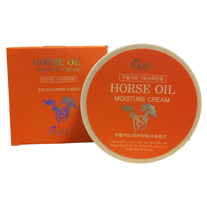 

Ekel Увлажняющий крем для лица с экстрактом лошадиного жира Moisture Cream Horse Oil 110 мл, Увлажняющий крем для лица с экстрактом лошадиного жира Moisture Cream Horse Oil 110 мл