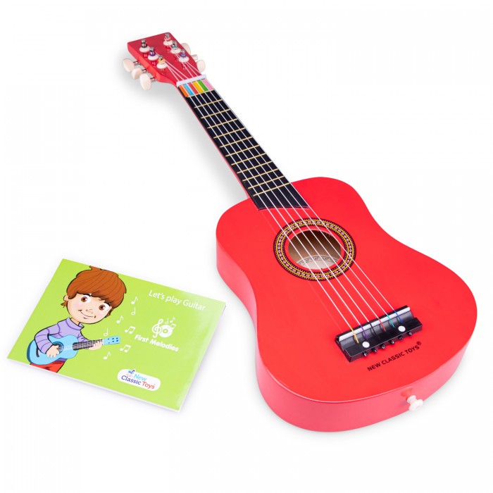 Деревянные игрушки New Cassic Toys Гитара 10303/10304 bontempi классическая деревянная гитара