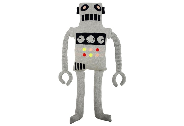 фото Мягкая игрушка merimeri подушка декоративная трикотажная робот