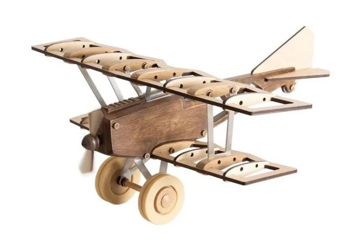 фото Деревянная игрушка dubok конструктор самолет