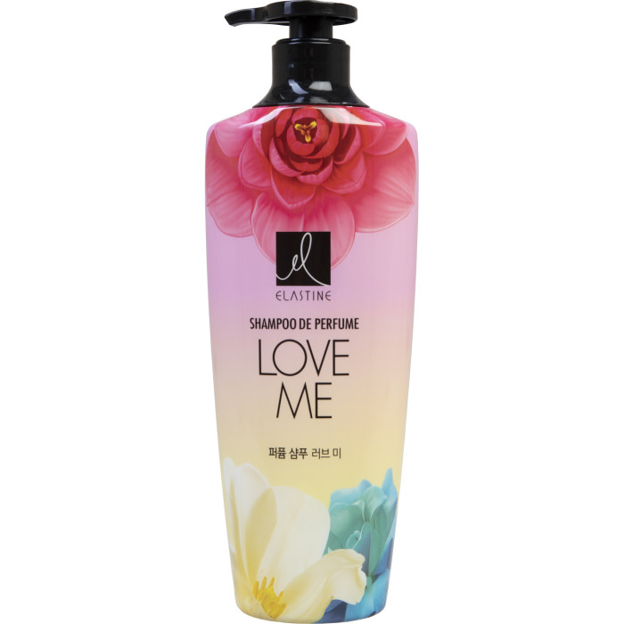 цена Косметика для мамы Elastine Парфюмированный шампунь для всех типов волос Perfume Love me 600 мл