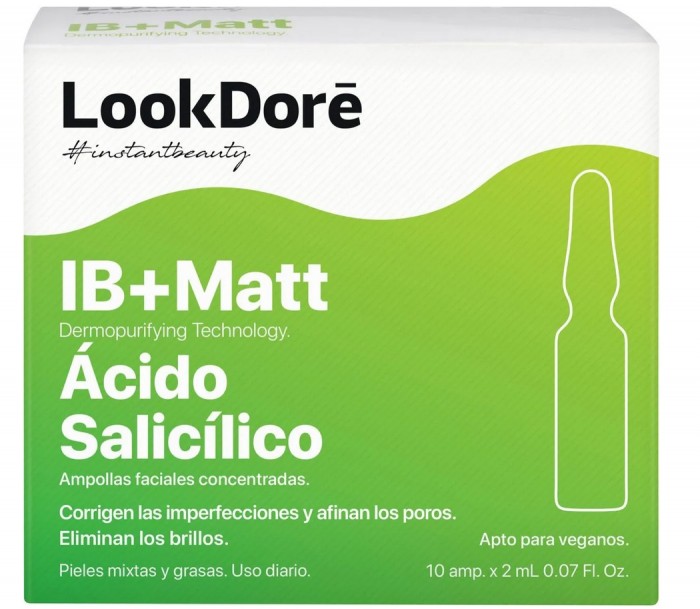 цена Косметика для мамы LookDore Концентрированная сыворотка для проблемной кожи лица IB + Matt Anti Imperfections 10x2 мл