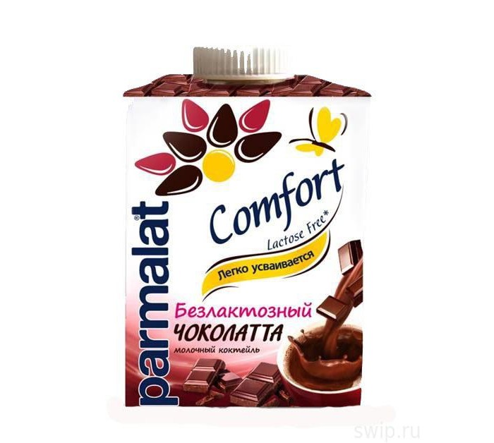 Parmalat Молочный коктейль безлактозный Comfort Чоколатта Edge 500 мл ...