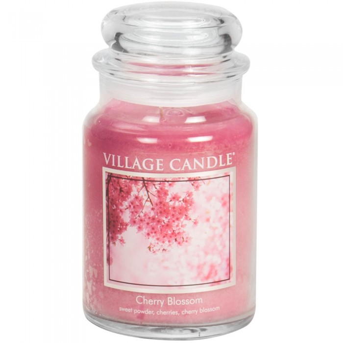 

Village Candle Ароматическая свеча большая Цветущая Вишня, Ароматическая свеча большая Цветущая Вишня