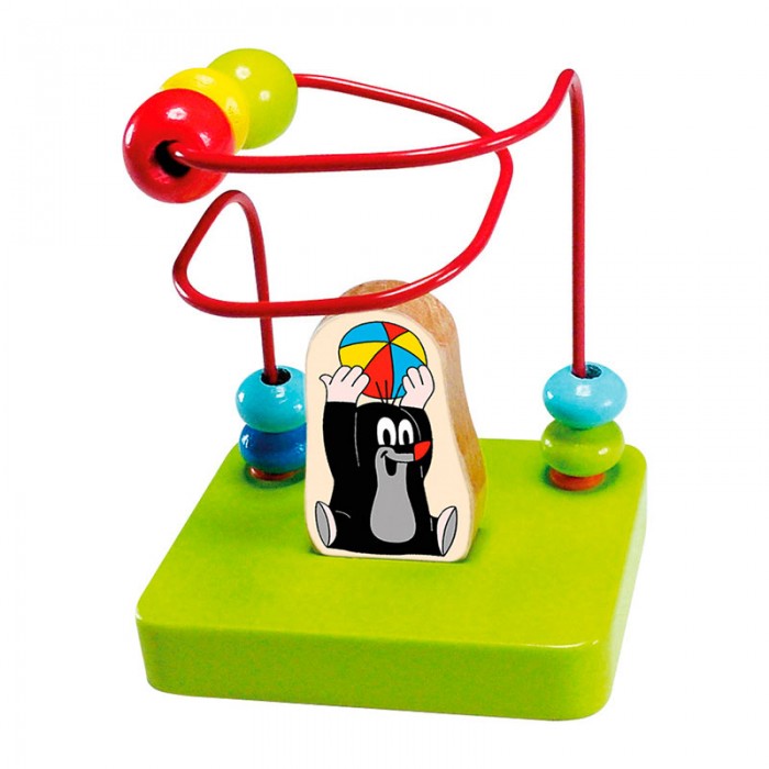 Деревянная игрушка Mertens Лабиринт Маленький крот балансборд балансир для детей с лабиринтом
