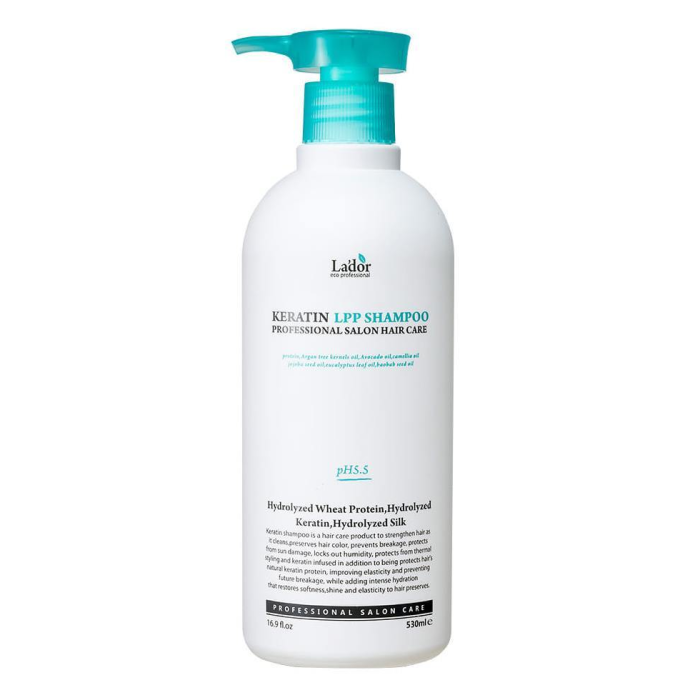 Косметика для мамы Lador Шампунь для волос с кератином Keratin LPP Shampoo 530 мл цена и фото