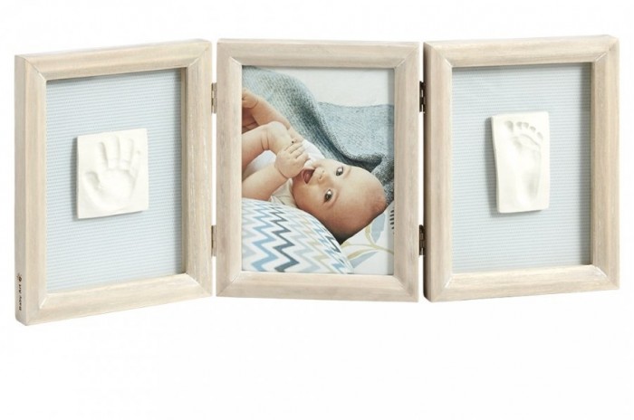 декорирование baby art коробочка для создания детского отпечатка мэджик бокс круглая 13 5 см Декорирование Baby Art Рамка тройная Классика