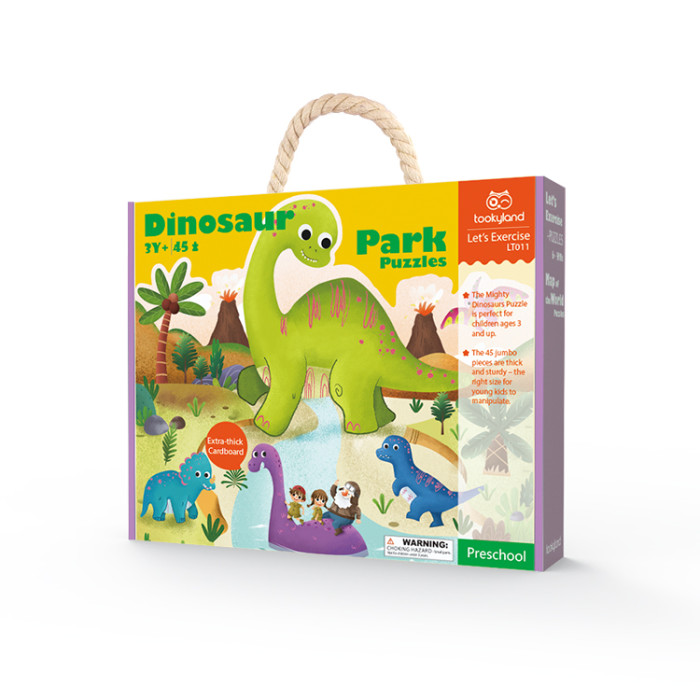 Tookyland Пазл Динозавры 40 (элементов) tooky toy первый пазл динозавры