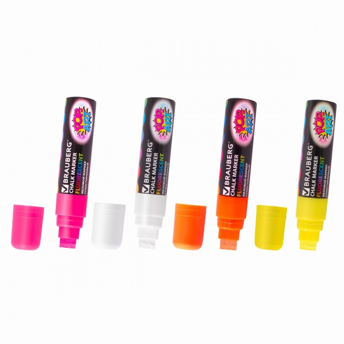 

Brauberg Pop-Art Маркеры меловые 15 мм 4 шт., Pop-Art Маркеры меловые 15 мм 4 шт.