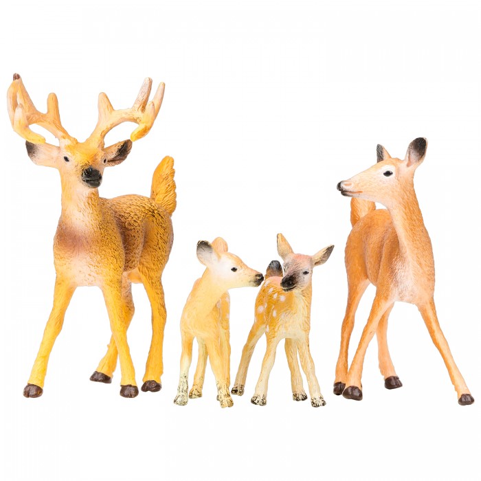 Игровые фигурки Masai Mara Набор фигурок Мир диких животных Семья оленей (4 предмета)