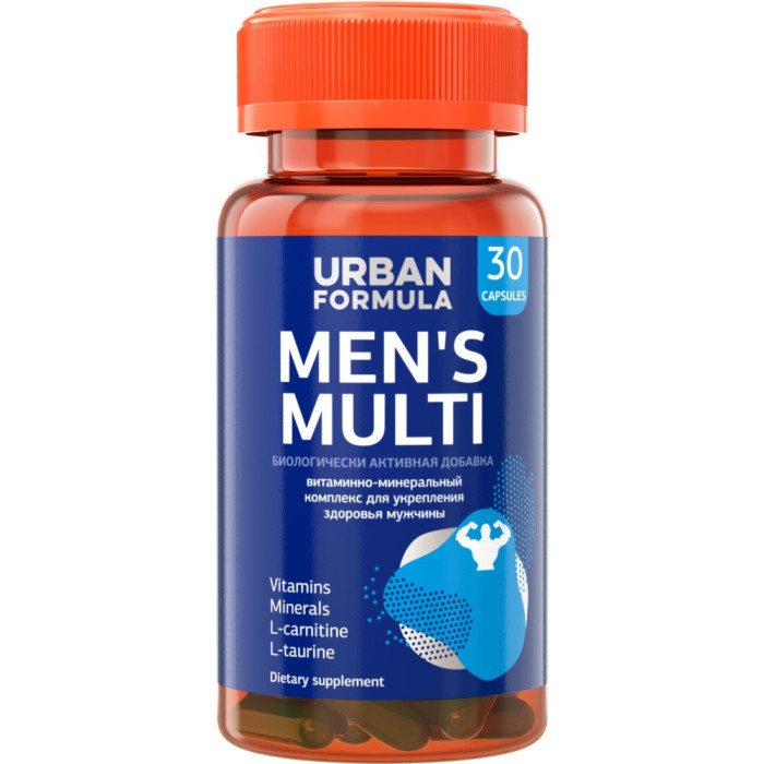 Urban Formula Витаминно-минеральный комплекс для мужчин от А до Zn Men's Multi 30 капсул