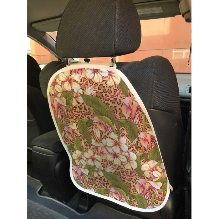 JoyArty Защитная накидка на спинку автомобильного сидения Цветочная зелень