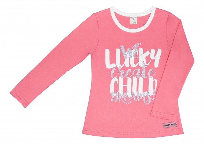 

Lucky Child Лонгслив для девочки Создаем мечты, Лонгслив для девочки Создаем мечты