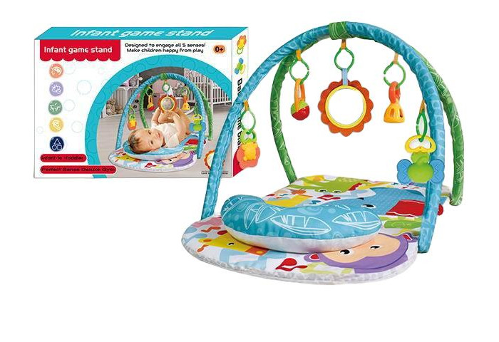 

Развивающий коврик Without мягкий с погремушками и подушкой, мягкий с погремушками и подушкой